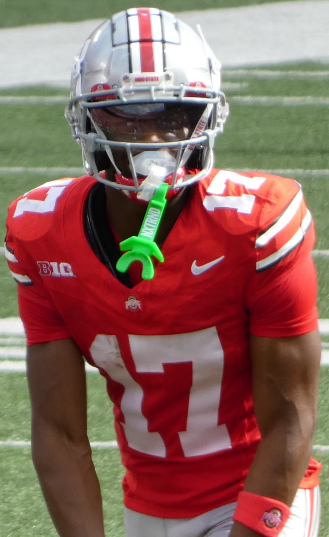 Carnell Tate playing wide receiver for Ohio State in 2024